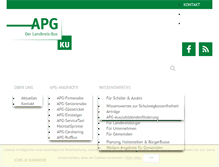 Tablet Screenshot of apg-info.de